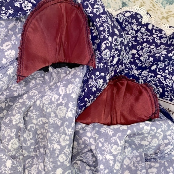 Vintage blue and white maxi dress with Peter Pan collar size 12 - Picture 7 of 11